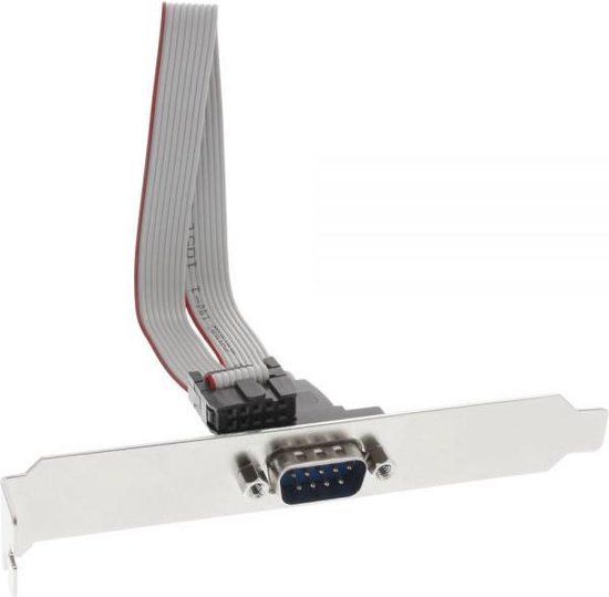 InLine 9-pin SUB-D (m) bracket - 0,60 meter - Grijs