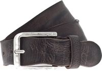 Vanzetti Leren Riem Denim Love 40mm Full Leather Belt W110 Dark Brown Bruine