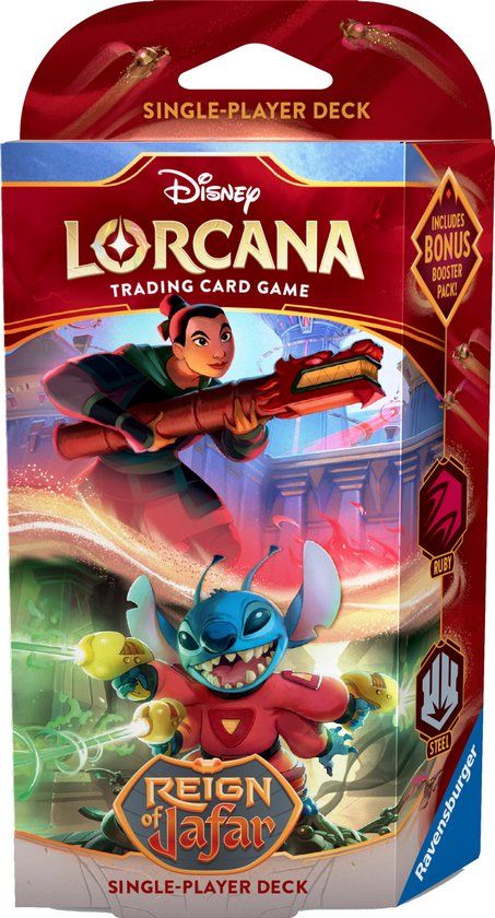 Ravensburger Disney Lorcana: Reign of Jafar Starter Deck - Mulan & Stitch