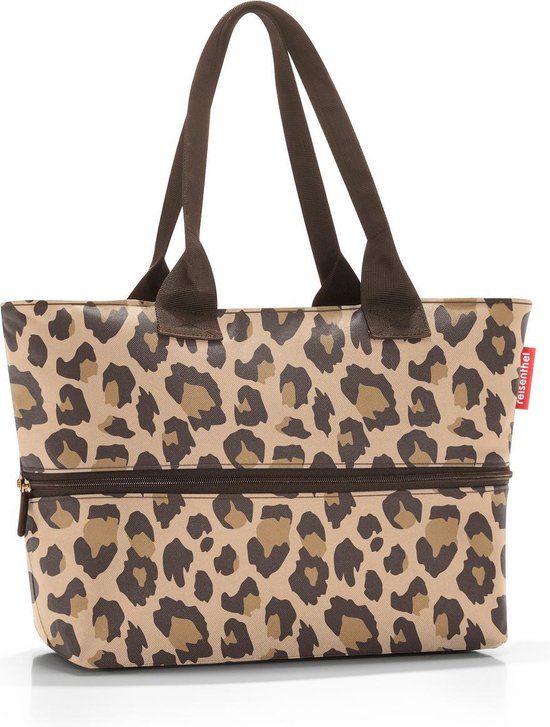 Reisenthel Shopper E1 Shopper Schoudertas - Leo Macchiato Bruin - 12L - rPet - Unisex