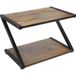 Icecat Bureau Printer Stand, Z-Shape, 2 Tiers, Space Saving