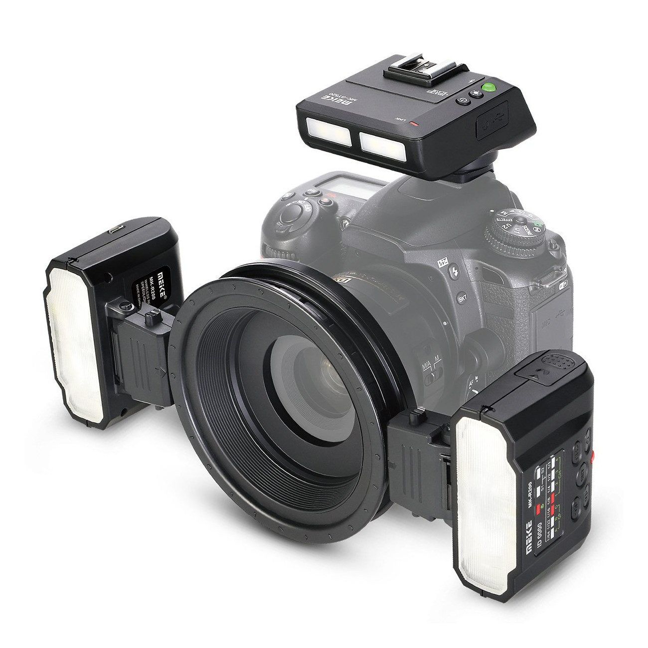 Meike Macro Twin Flash Kit MK-MT24 voor Nikon - 6955184934631