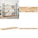Acacia Bois massif non traité Étagère flottante 120x40x2 cm - Rangement mural