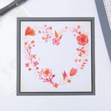 Sizzix Layered stencil heart wreath