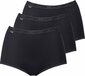 Sloggi Basic+ Maxi 3p slip dames, Zwart, 42