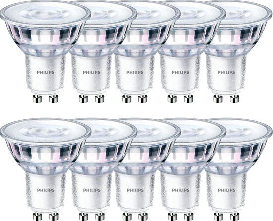 Philips CorePro LEDspot GU10 3W 4000K 240lm - 10 stuks - Dimbaar