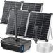 Poposoap Kit Pompe Solaire et Filtre Bassin 120w