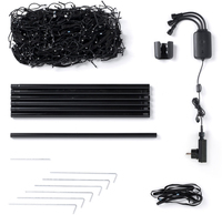 Twinkly Vlaggenmast Kerstverlichting - 3m - 450 LED - RGB - Zwart - Incl. Mast - Buiten