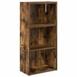 vidaXL Badkamer wandkast Gerookte Eik 30 x 16 x 62,5 cm