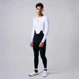 Acelera Pro Lange Fietsbroek Heren met Zeem - Thermo Wielerbroek Winter - Koersbroek met Bretels - Zwart - Maat S