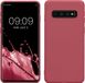 kwmobile telefoonhoesje geschikt voor Samsung Galaxy S10 - Hoesje voor smartphone - Back cover in donkerroze