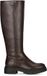 POSH by Poelman Dames Laarzen - Donker bruin