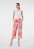 COMMA Broek oudroze / wit