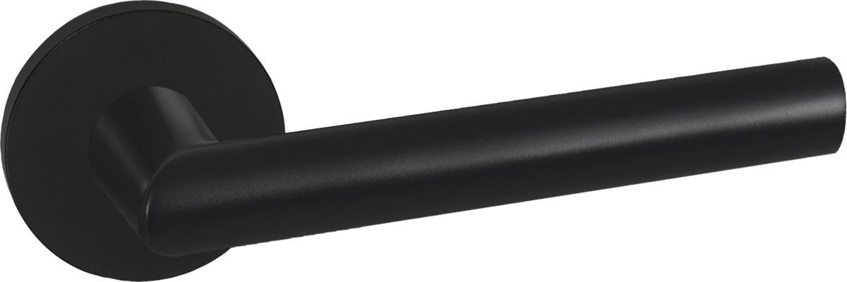 Impresso binnendeurbeslag London - Rond - Aluminium - Zwart - 8711332261961