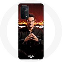 Maniacase Etui voor Oppo A74 5G Lucifer Morningstar Series Seizoen 3