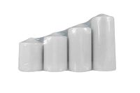 Nataluna Witte stompkaars, 4 stuks, zoals afgebeeld