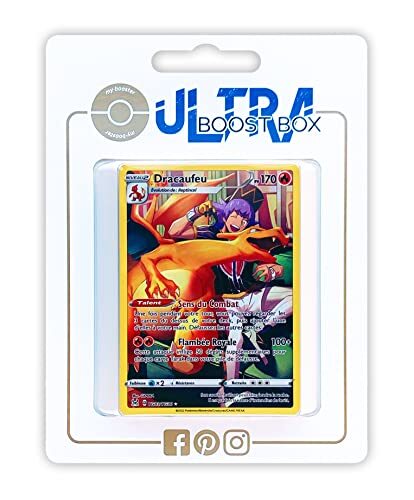 my-booster Dracaufeu (Charizard) TG03/196 Shiny Full Art - Myboost X Epée et Bouclier 11 Origine Perdue - Doos met 10 Franse Pokemon kaarten