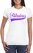 Bellatio Decorations Foute party t-shirt voor dames - Fabulous - wit - glitter - carnaval/themafeest S