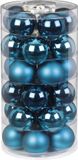 Inge-glas Inge Christmas Kerstballen - 30 stuks - Diep Blauw - 6 cm Diameter - Glas - Mat/Glans
