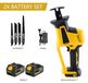 StarTech Elektrische reciprozaag - Accu-tigerschaar - 3600W borstelloze motor - 12.000 slagen per minuut - Lithium-ion - Deluxe set met 2 accu's