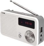Emos E0086 radio Draagbaar Grijs, Wit