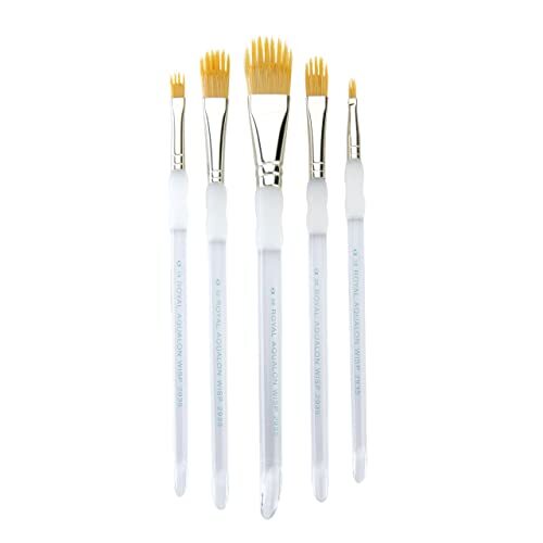 Royal & langnickel Royal and Langnickel Aqualon Wisp Filbert Borstelset (Pack van 5)