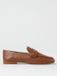 Michael Kors Leather Loafers Gold Bar Detail Wo - Brown