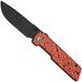 Civivi Zygon C25035-2, Blackwashed Nitro-V, Orange/Black Vortex Micarta zakmes