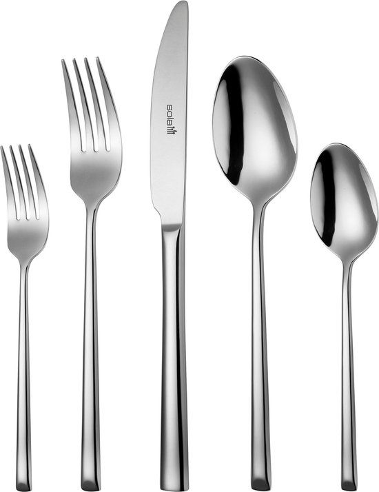 Sola Luxor Bestekset 12 persoons - 100 delig - Zilver RVS - Vaatwasserbestendig