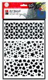 Marabu Art Stencil Polyester A4 Moderne Combinatie