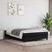 vidaXL Boxspring bed stof zwart 140x200 cm