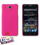 MUZZANO Original Le "Pearls" Rigid Case voor Alcatel One Touch Idol Ultra - Hot Pink