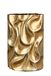 GILDE Decoratieve keramische vaas - antiek goud - 36 cm