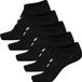 Hummel Hmlmatch Me Sock 5-Pack Unisex Katoen Zwart/Zwart Effen Kinderen Schoenmaat 24-27