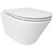 Wiesbaden Vesta Tornado Flush Wandcloset Rimless avec abattant de toilette Flatline - Softclose et Quick Release - Blanc mat