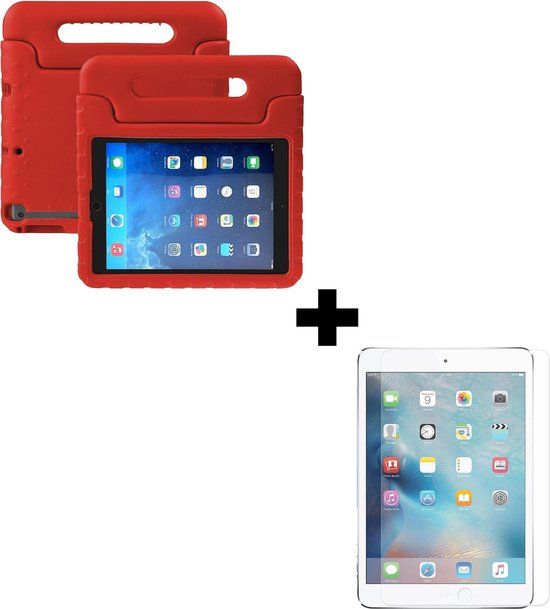 iPad Mini 4 Kids Case - Red - Kid-Proof Cover with Screen Protector