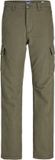 JACK&JONES JUNIOR JPSTKANE JJBARKLEY CARGO PANT NOOS JNR Jongens Broek - Olive Night