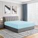 Cathay Home Luxe Aqua Queensize Dubbel Geborsteld Ultra Zachte Microvezel Hoeslaken