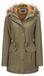 Merkloos Dames Faux Fur Gevoerde Parka met Capuchon