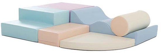IGLU Soft Play Set - Explorer - Pastel - foam blokken 6 stuks - zachte bouwblokken voor kinderen