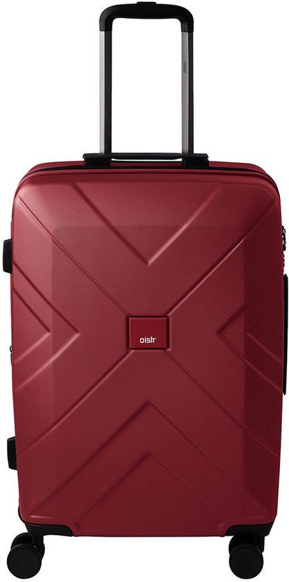 Oistr Napoli Spinner 64 cm - Uitbreidbaar 69/81 liter - 64x45x25.5 cm - burgundy red