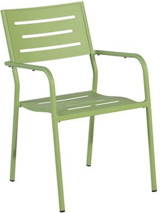 Exotan Hawaii Tuinstoel Soft Green - Aluminium - Groen - Bistrostoel