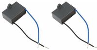 cyclingcolors 2 x motorstartcondensator CBB61 2uF 450V 2 kabels 100 mm grasmaaier compressor