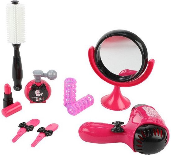 Toi Toys girlz kappersset met echte föhn in koffer