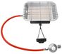 KRAFT&DELE Industriële warmtestrailer, 4,5 kW + slang, propaangas-slang en drukregelaar van 50 mbar, gaswarmtestrailer, verwarmingsunit