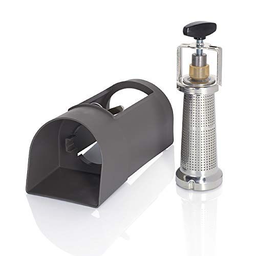 Bosch Fruitpersopzetstuk MUZ45FV2, opzetstuk voor vleesmolen, voor het persen van bessenfruit en groenten, met spatbescherming, geschikt voor MUM 4, MUM Serie 2 en MUM 5