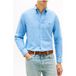 Tommy Hilfiger Linen Blend Solid Shirt Cloudy Blue Maat: S