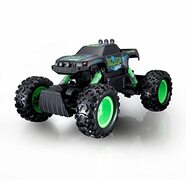 maisto Tech R/C Rock Crawler: offroad-voertuig, met 2,4 GHz frequentie, vierwielaandrijving en pistoolgreep afstandsbediening, vanaf 8 jaar, 32 cm, zwart (582746)