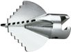 ROTHENBERGER Kruisbladboor 20mm-4-kant-koppeling, D=90mm