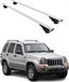Omtec Omac Barres De Toit Pour Jeep Cherokee Kj 2002-2007 – Tüv / Din 75302:2019 – Antivol Inclus – Charge Max 75 Kg – 2 Barres Argent